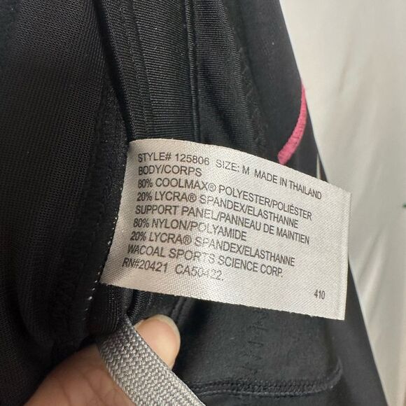 CW-X joint compression Black leggings with Pink and Purple Accents Size M - Picture 6 of 8